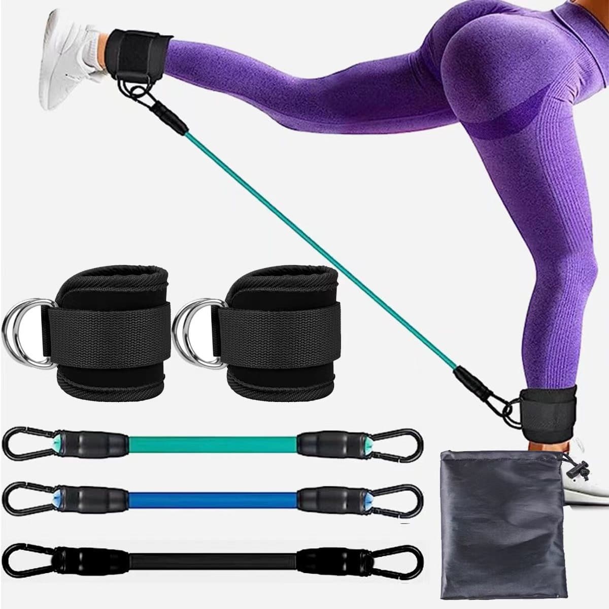Bandas con Tobilleras para Glúteos y Piernas